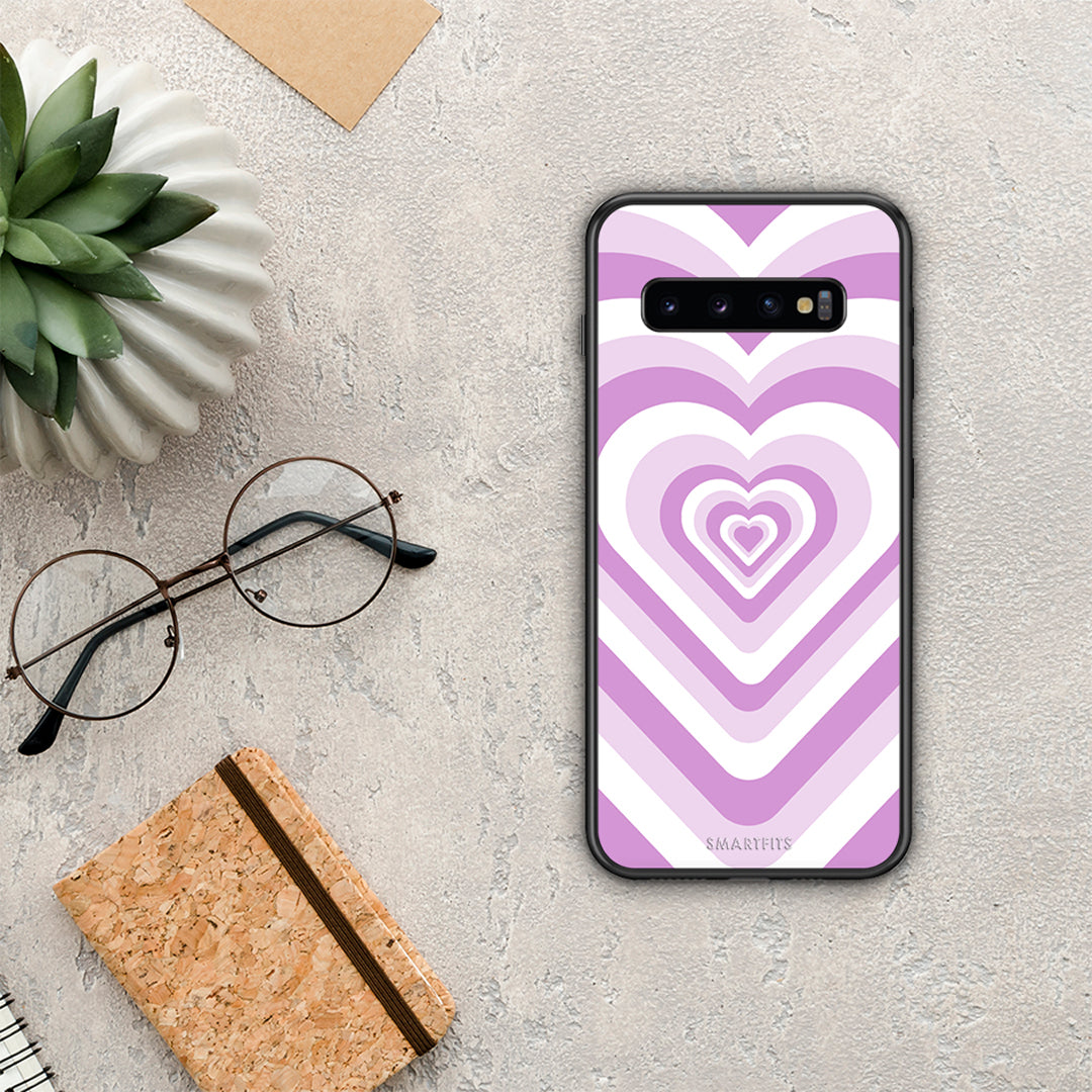 Lilac Hearts - Samsung Galaxy S10 θήκη