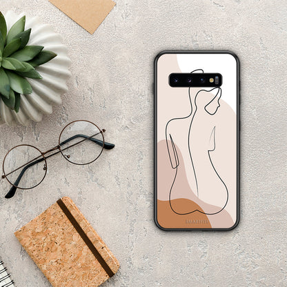 LineArt Woman - Samsung Galaxy S10+ θήκη