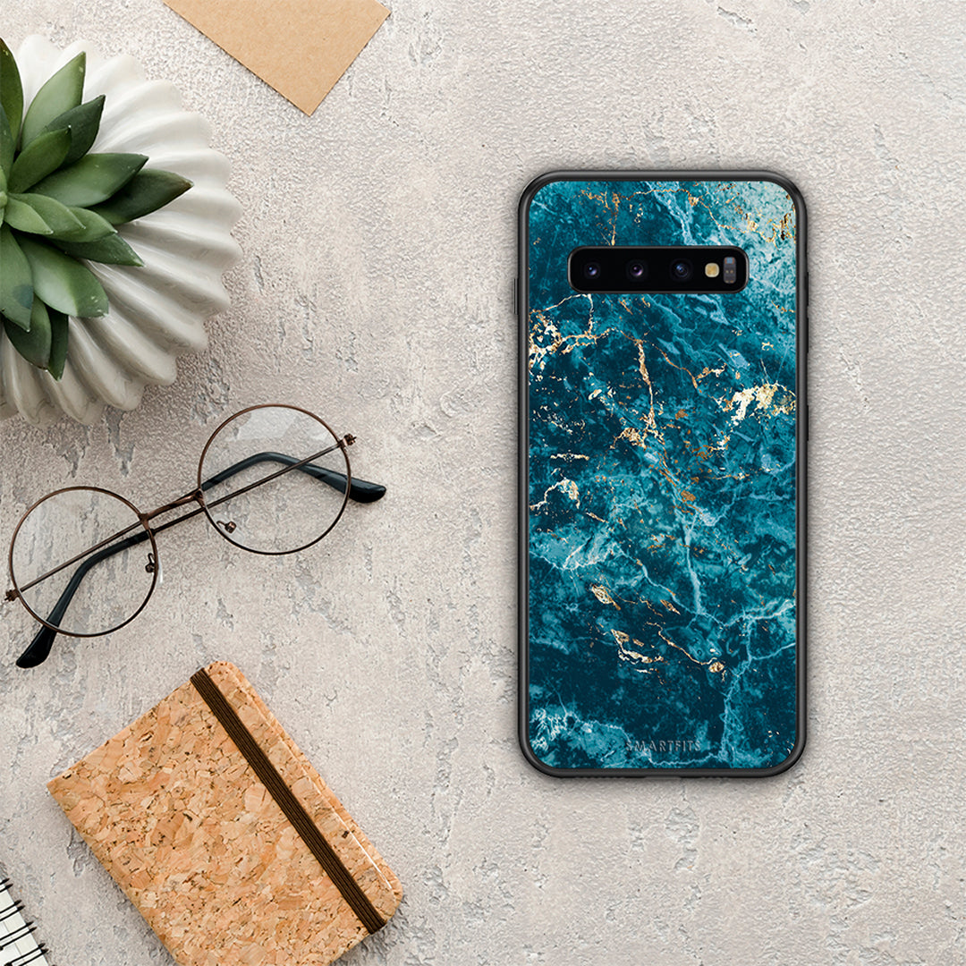 Marble Blue - Samsung Galaxy S10 θήκη