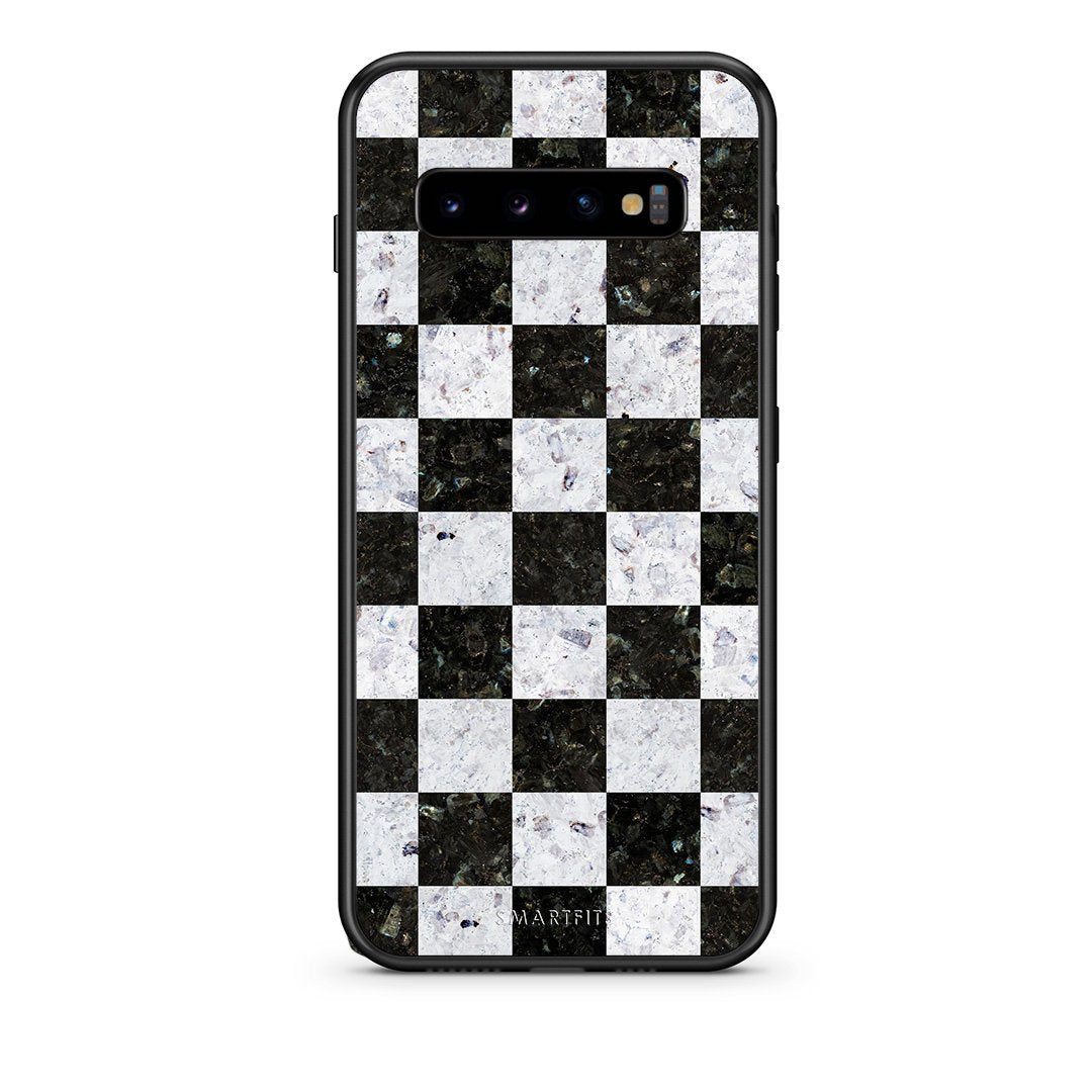 4 - samsung s10 Square Geometric Marble case, cover, bumper