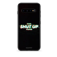 Thumbnail for samsung s10 plus OMG ShutUp θήκη από τη Smartfits με σχέδιο στο πίσω μέρος και μαύρο περίβλημα | Smartphone case with colorful back and black bezels by Smartfits