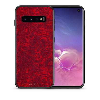 Θήκη Samsung S10+ Paisley Cashmere από τη Smartfits με σχέδιο στο πίσω μέρος και μαύρο περίβλημα | Samsung S10+ Paisley Cashmere case with colorful back and black bezels