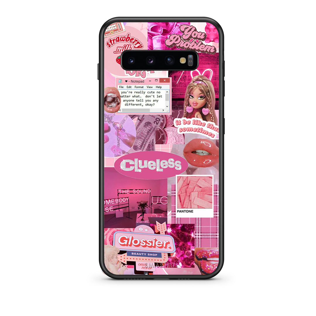 samsung s10 Pink Love Θήκη Αγίου Βαλεντίνου από τη Smartfits με σχέδιο στο πίσω μέρος και μαύρο περίβλημα | Smartphone case with colorful back and black bezels by Smartfits