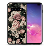 Thumbnail for Θήκη Samsung S10+ Wild Roses Flower από τη Smartfits με σχέδιο στο πίσω μέρος και μαύρο περίβλημα | Samsung S10+ Wild Roses Flower case with colorful back and black bezels