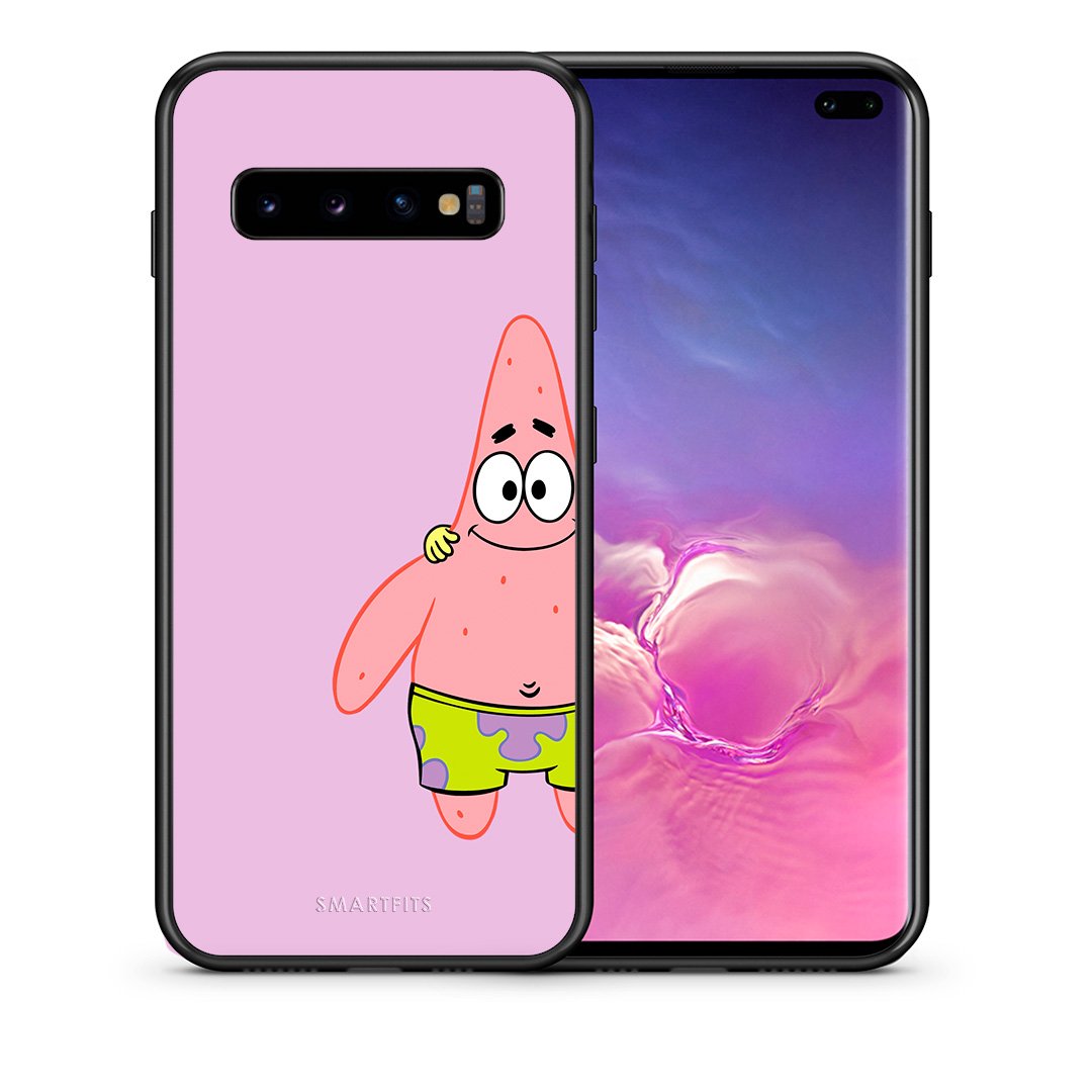 Θήκη Samsung S10+  Friends Patrick από τη Smartfits με σχέδιο στο πίσω μέρος και μαύρο περίβλημα | Samsung S10+  Friends Patrick case with colorful back and black bezels