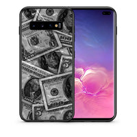 Thumbnail for Θήκη Samsung S10+ Money Dollars από τη Smartfits με σχέδιο στο πίσω μέρος και μαύρο περίβλημα | Samsung S10+ Money Dollars case with colorful back and black bezels