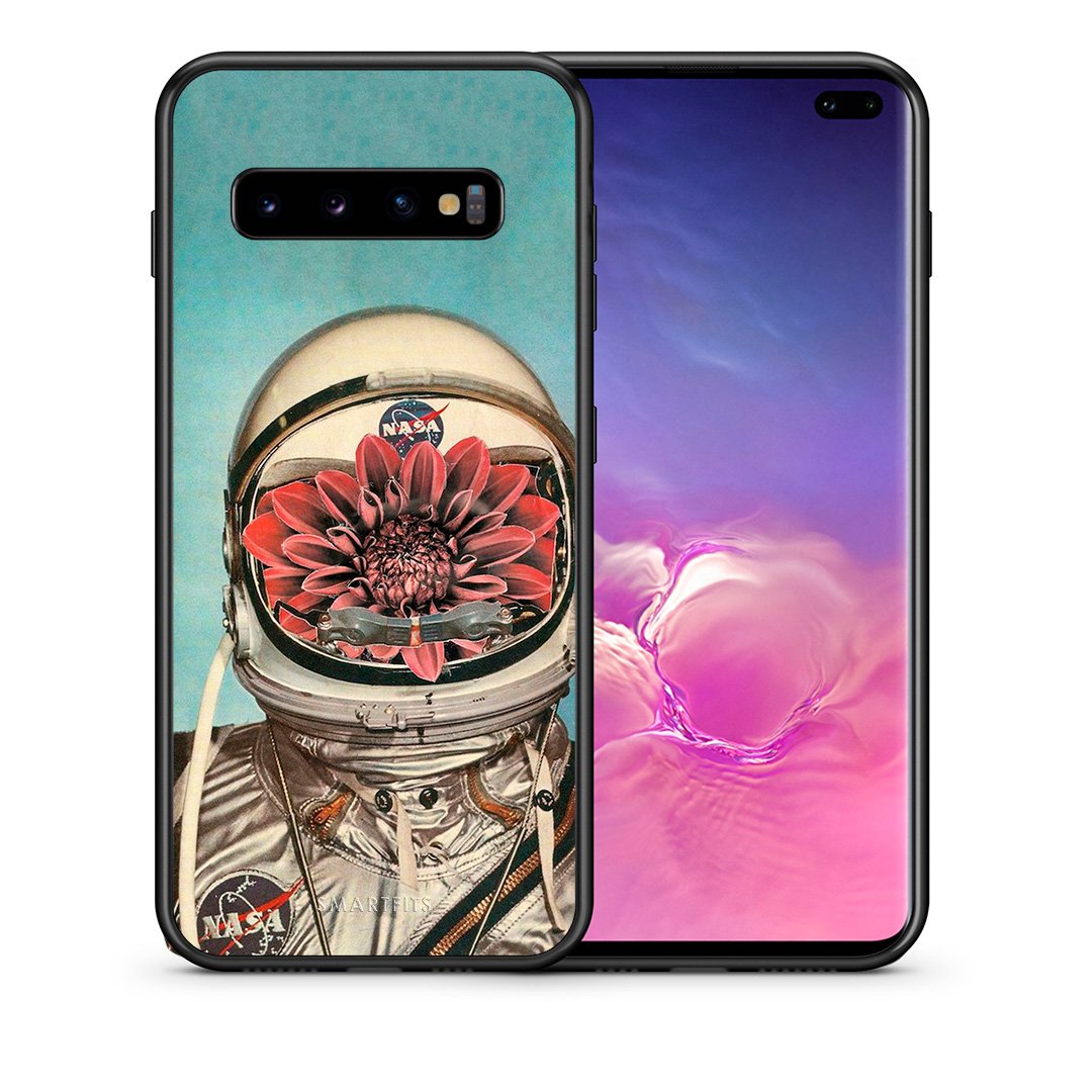 Θήκη Samsung S10+ Nasa Bloom από τη Smartfits με σχέδιο στο πίσω μέρος και μαύρο περίβλημα | Samsung S10+ Nasa Bloom case with colorful back and black bezels