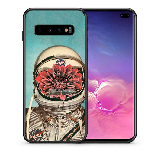 Θήκη Samsung S10+ Nasa Bloom από τη Smartfits με σχέδιο στο πίσω μέρος και μαύρο περίβλημα | Samsung S10+ Nasa Bloom case with colorful back and black bezels