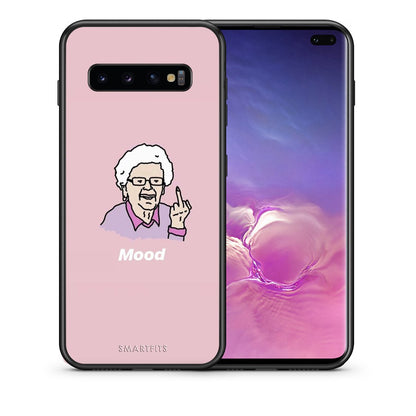 Θήκη Samsung S10+ Mood PopArt από τη Smartfits με σχέδιο στο πίσω μέρος και μαύρο περίβλημα | Samsung S10+ Mood PopArt case with colorful back and black bezels
