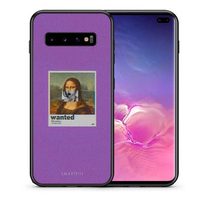 Θήκη Samsung S10+ Monalisa Popart από τη Smartfits με σχέδιο στο πίσω μέρος και μαύρο περίβλημα | Samsung S10+ Monalisa Popart case with colorful back and black bezels