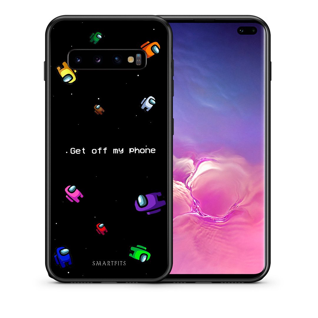 Θήκη Samsung S10+ AFK Text από τη Smartfits με σχέδιο στο πίσω μέρος και μαύρο περίβλημα | Samsung S10+ AFK Text case with colorful back and black bezels