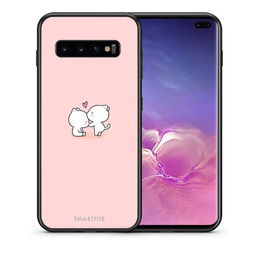 Θήκη Samsung S10+ Love Valentine από τη Smartfits με σχέδιο στο πίσω μέρος και μαύρο περίβλημα | Samsung S10+ Love Valentine case with colorful back and black bezels