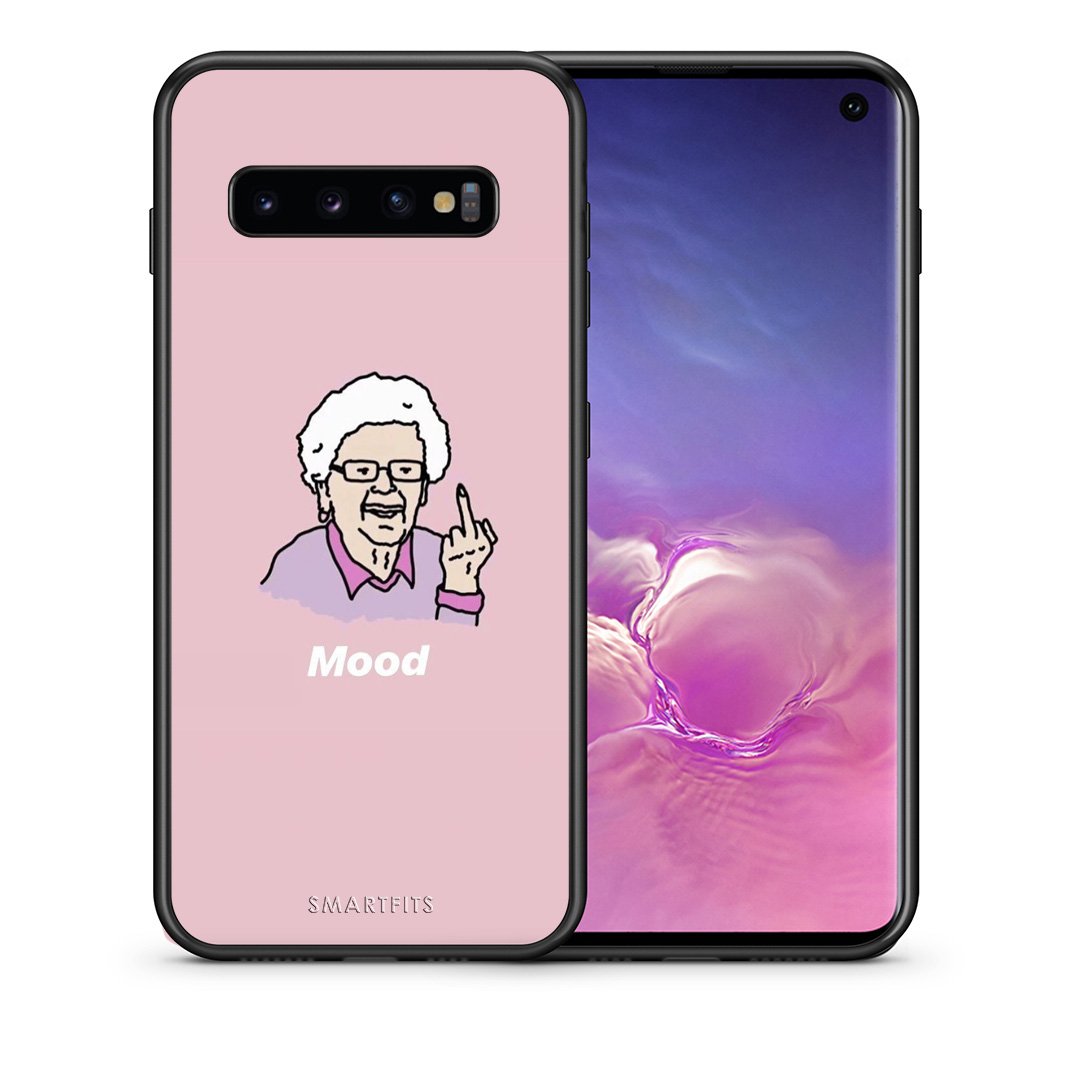 Θήκη Samsung S10 Mood PopArt από τη Smartfits με σχέδιο στο πίσω μέρος και μαύρο περίβλημα | Samsung S10 Mood PopArt case with colorful back and black bezels