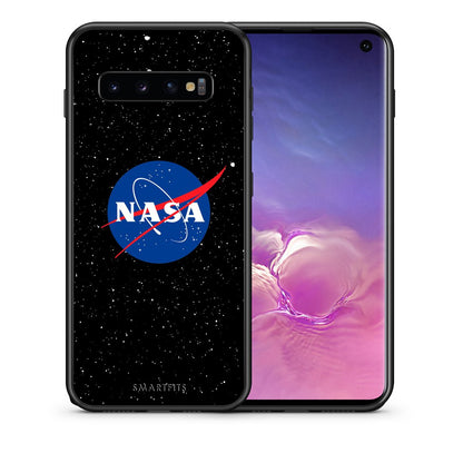 Θήκη Samsung S10 NASA PopArt από τη Smartfits με σχέδιο στο πίσω μέρος και μαύρο περίβλημα | Samsung S10 NASA PopArt case with colorful back and black bezels