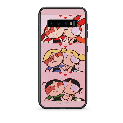 samsung s10 plus Puff Love Θήκη Αγίου Βαλεντίνου από τη Smartfits με σχέδιο στο πίσω μέρος και μαύρο περίβλημα | Smartphone case with colorful back and black bezels by Smartfits