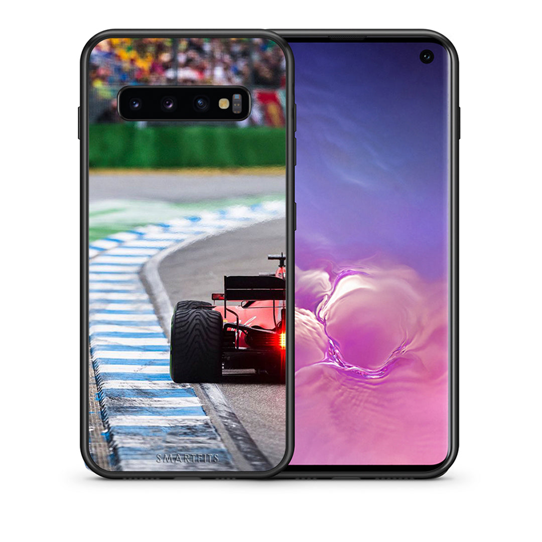 Θήκη Samsung S10+ Racing Vibes από τη Smartfits με σχέδιο στο πίσω μέρος και μαύρο περίβλημα | Samsung S10+ Racing Vibes case with colorful back and black bezels