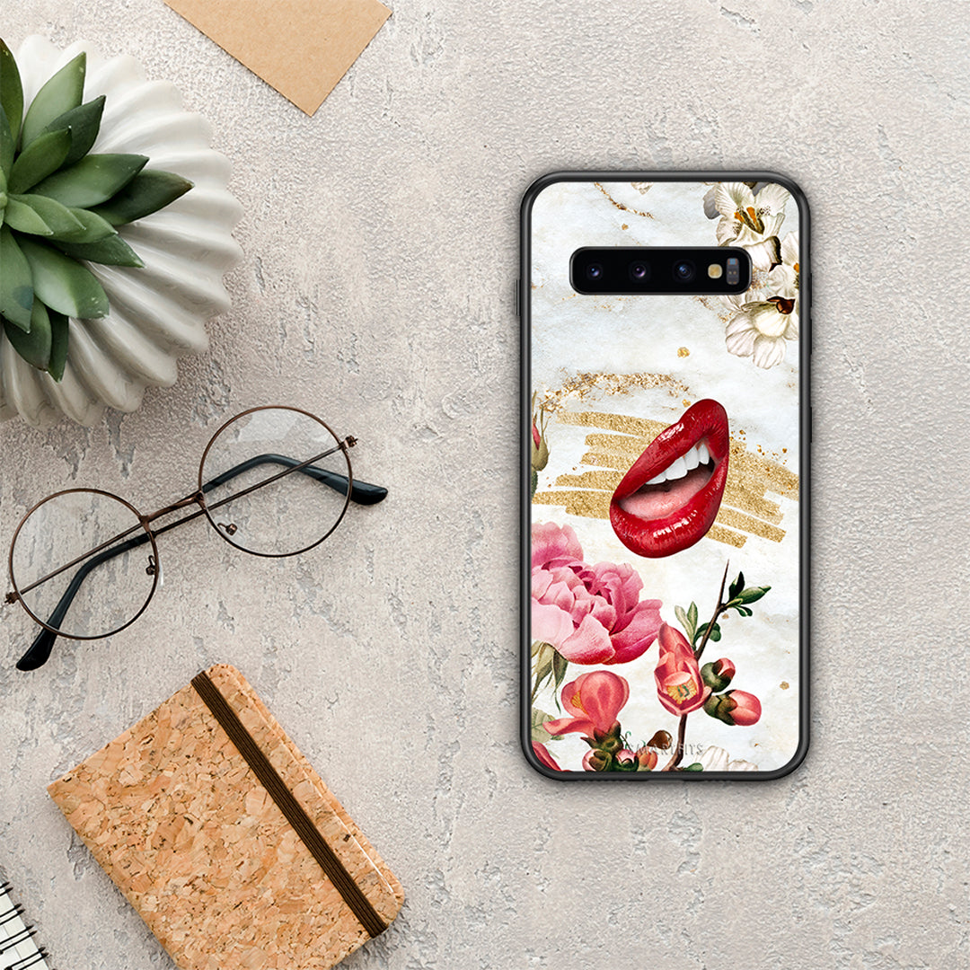 Red Lips - Samsung Galaxy S10+ θήκη