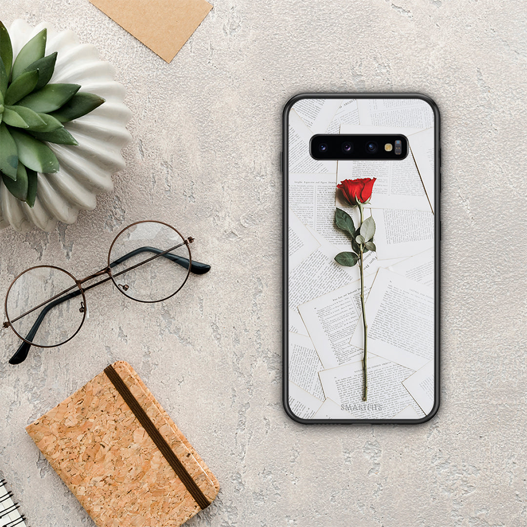 Red Rose - Samsung Galaxy S10 θήκη