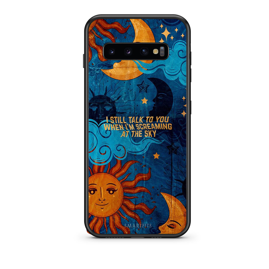 samsung s10 Screaming Sky θήκη από τη Smartfits με σχέδιο στο πίσω μέρος και μαύρο περίβλημα | Smartphone case with colorful back and black bezels by Smartfits