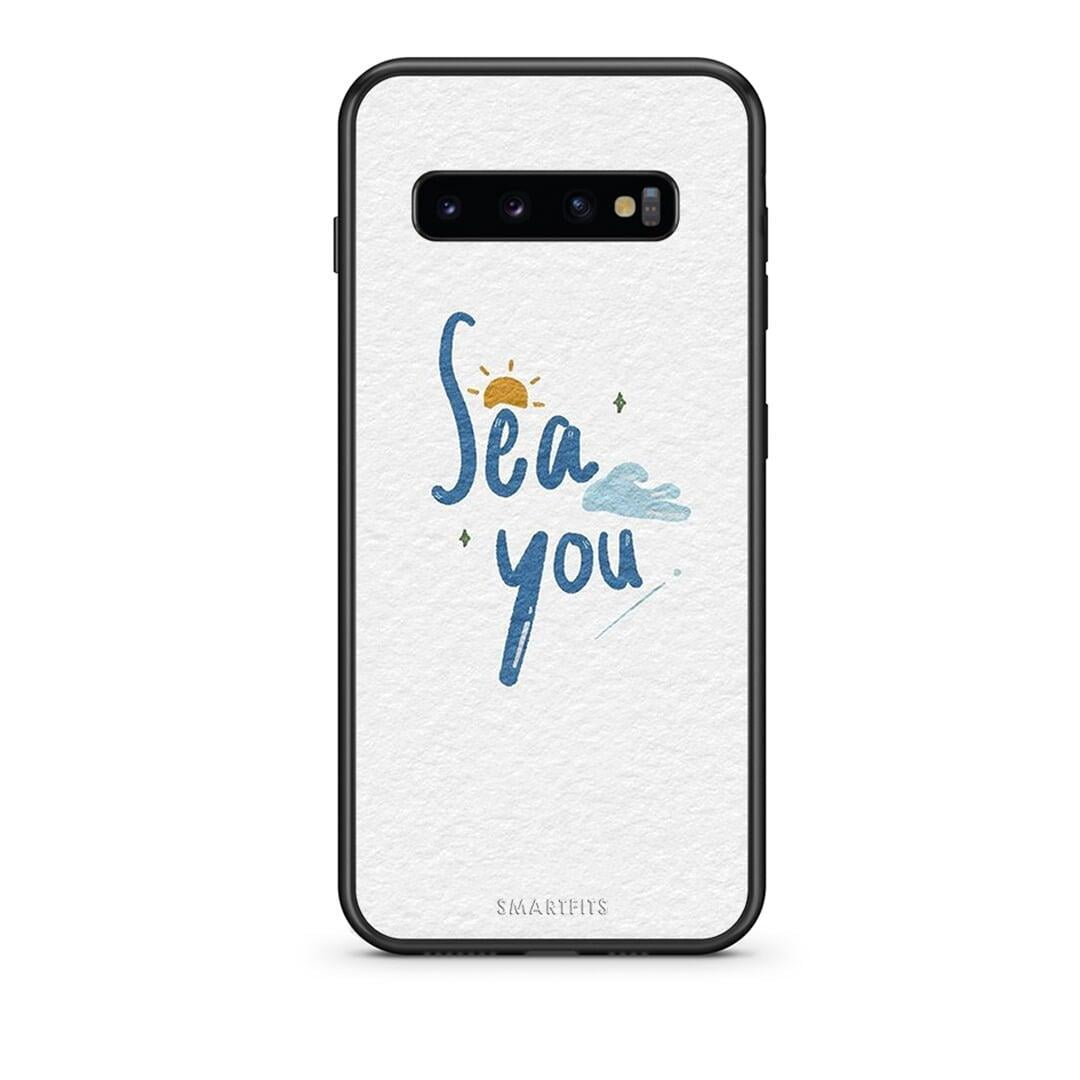 samsung s10 plus Sea You Θήκη από τη Smartfits με σχέδιο στο πίσω μέρος και μαύρο περίβλημα | Smartphone case with colorful back and black bezels by Smartfits