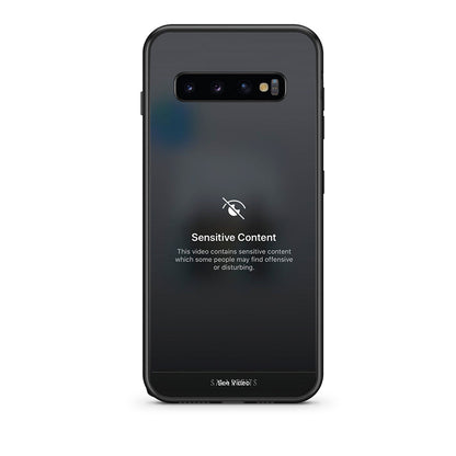samsung s10 plus Sensitive Content θήκη από τη Smartfits με σχέδιο στο πίσω μέρος και μαύρο περίβλημα | Smartphone case with colorful back and black bezels by Smartfits