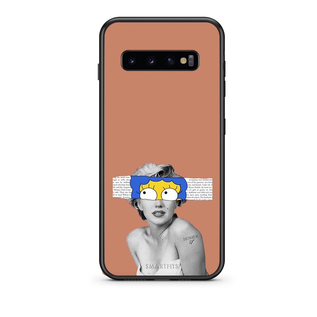 samsung s10 plus Sim Merilyn θήκη από τη Smartfits με σχέδιο στο πίσω μέρος και μαύρο περίβλημα | Smartphone case with colorful back and black bezels by Smartfits
