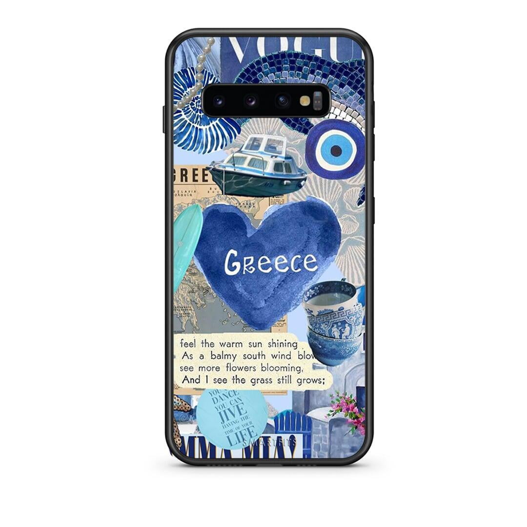 samsung s10 Summer In Greece Θήκη από τη Smartfits με σχέδιο στο πίσω μέρος και μαύρο περίβλημα | Smartphone case with colorful back and black bezels by Smartfits