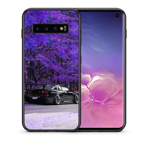 Θήκη Αγίου Βαλεντίνου Samsung S10 Super Car από τη Smartfits με σχέδιο στο πίσω μέρος και μαύρο περίβλημα | Samsung S10 Super Car case with colorful back and black bezels
