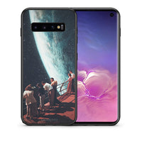 Thumbnail for Θήκη Samsung S10+ Surreal View από τη Smartfits με σχέδιο στο πίσω μέρος και μαύρο περίβλημα | Samsung S10+ Surreal View case with colorful back and black bezels