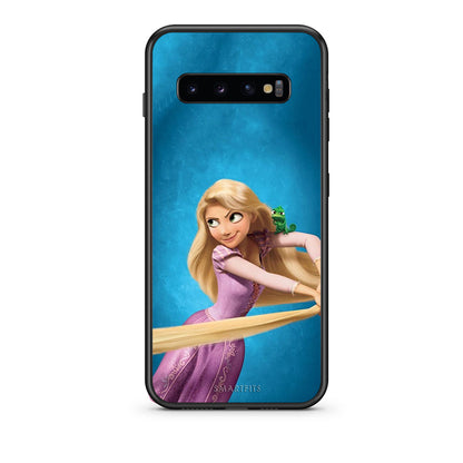 samsung s10 plus Tangled 2 Θήκη Αγίου Βαλεντίνου από τη Smartfits με σχέδιο στο πίσω μέρος και μαύρο περίβλημα | Smartphone case with colorful back and black bezels by Smartfits
