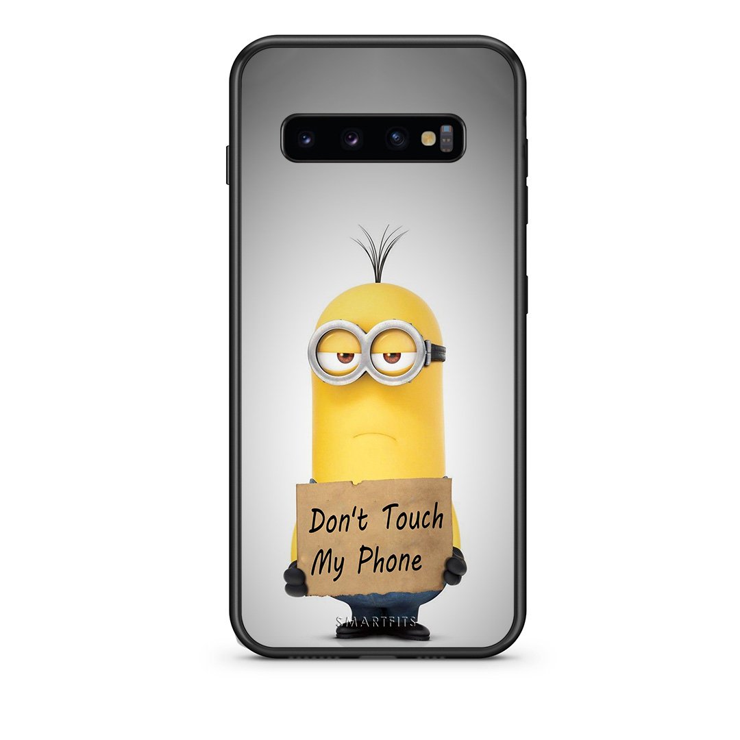 4 - samsung s10 plus Minion Text case, cover, bumper