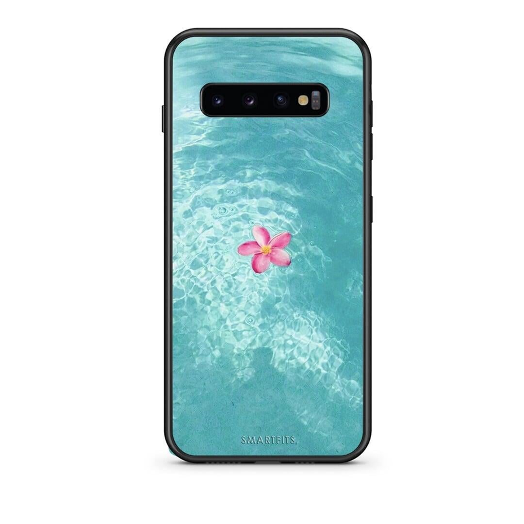 samsung s10 plus Water Flower Θήκη από τη Smartfits με σχέδιο στο πίσω μέρος και μαύρο περίβλημα | Smartphone case with colorful back and black bezels by Smartfits