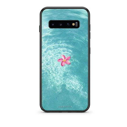 samsung s10 Water Flower Θήκη από τη Smartfits με σχέδιο στο πίσω μέρος και μαύρο περίβλημα | Smartphone case with colorful back and black bezels by Smartfits