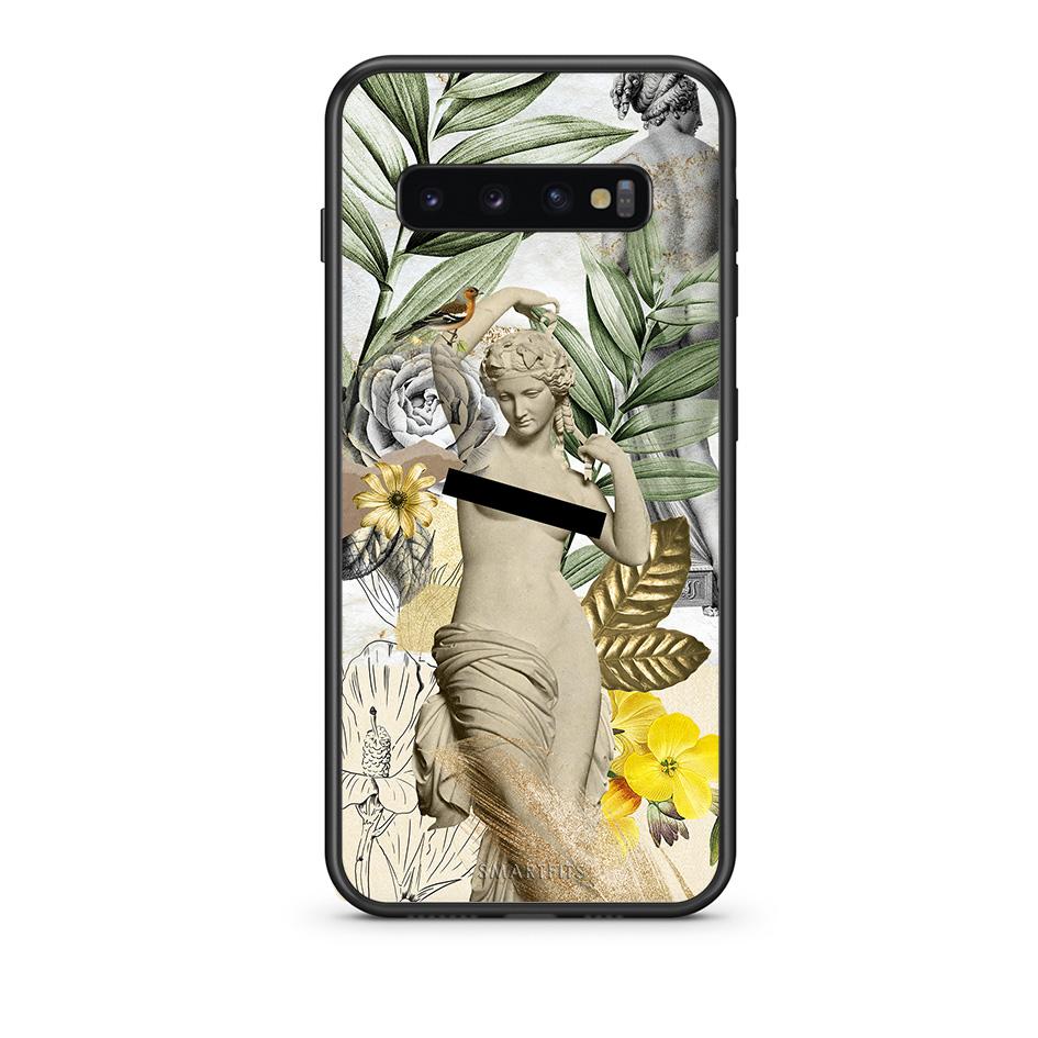samsung s10 plus Woman Statue θήκη από τη Smartfits με σχέδιο στο πίσω μέρος και μαύρο περίβλημα | Smartphone case with colorful back and black bezels by Smartfits