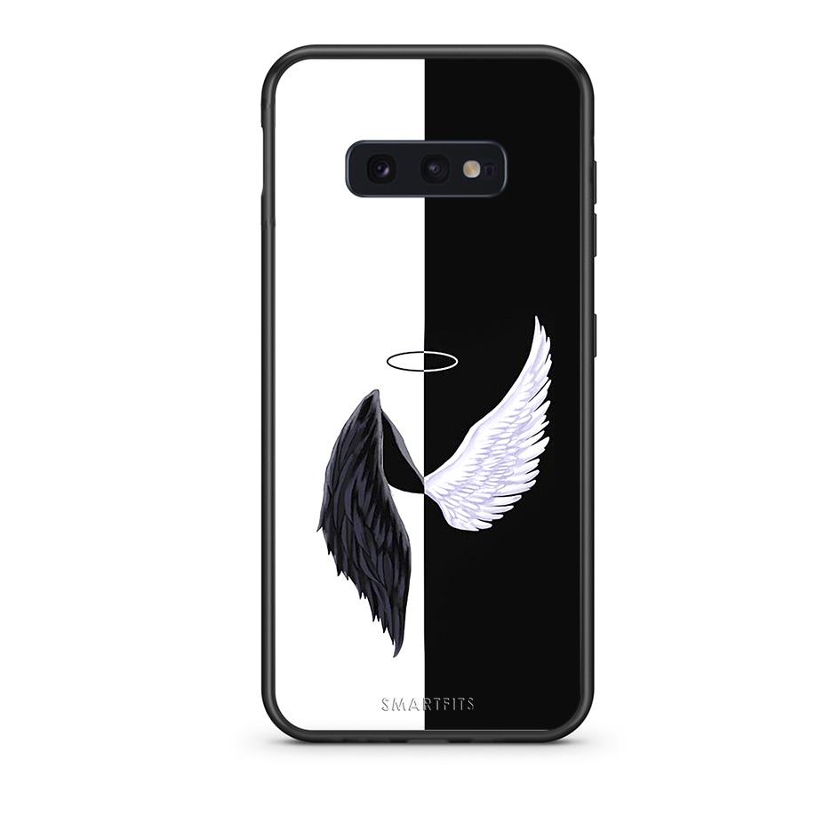 samsung s10e Angels Demons θήκη από τη Smartfits με σχέδιο στο πίσω μέρος και μαύρο περίβλημα | Smartphone case with colorful back and black bezels by Smartfits