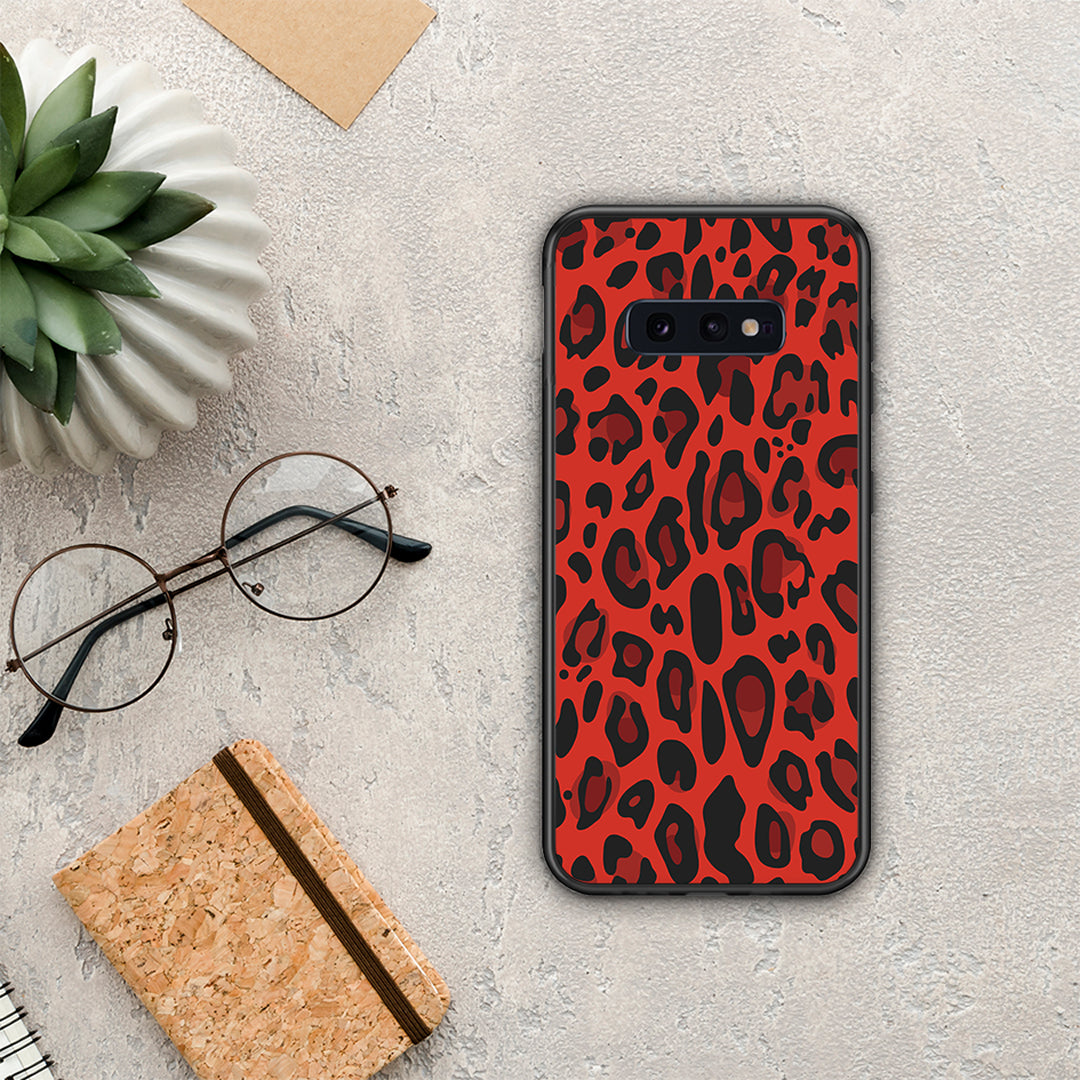 Animal Red Leopard - Samsung Galaxy S10e θήκη