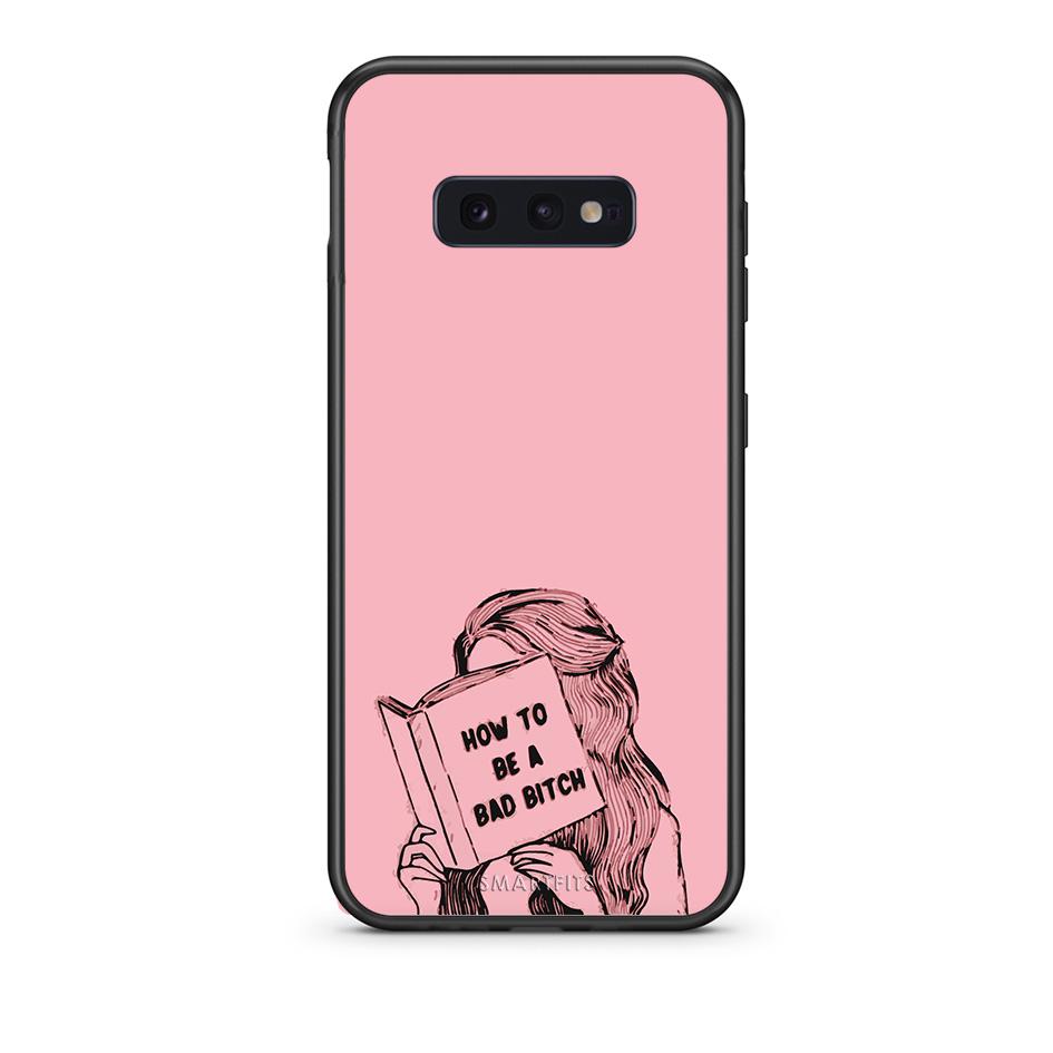 samsung s10e Bad Bitch θήκη από τη Smartfits με σχέδιο στο πίσω μέρος και μαύρο περίβλημα | Smartphone case with colorful back and black bezels by Smartfits