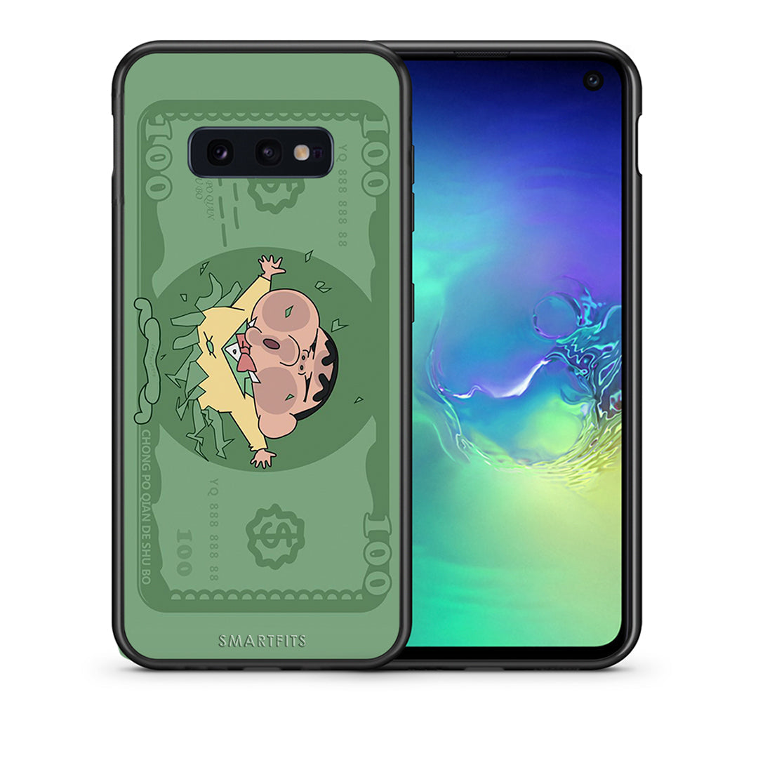 Θήκη Αγίου Βαλεντίνου Samsung S10e Big Money από τη Smartfits με σχέδιο στο πίσω μέρος και μαύρο περίβλημα | Samsung S10e Big Money case with colorful back and black bezels
