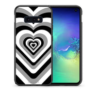 Thumbnail for Θήκη Samsung S10e Black Hearts από τη Smartfits με σχέδιο στο πίσω μέρος και μαύρο περίβλημα | Samsung S10e Black Hearts case with colorful back and black bezels