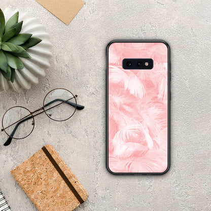 Boho Pink Feather - Samsung Galaxy S10e θήκη