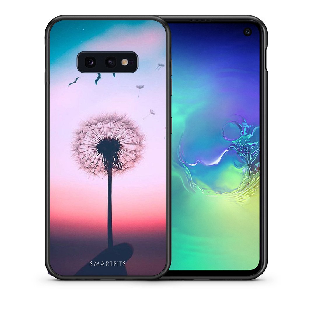 Θήκη Samsung S10e Wish Boho από τη Smartfits με σχέδιο στο πίσω μέρος και μαύρο περίβλημα | Samsung S10e Wish Boho case with colorful back and black bezels