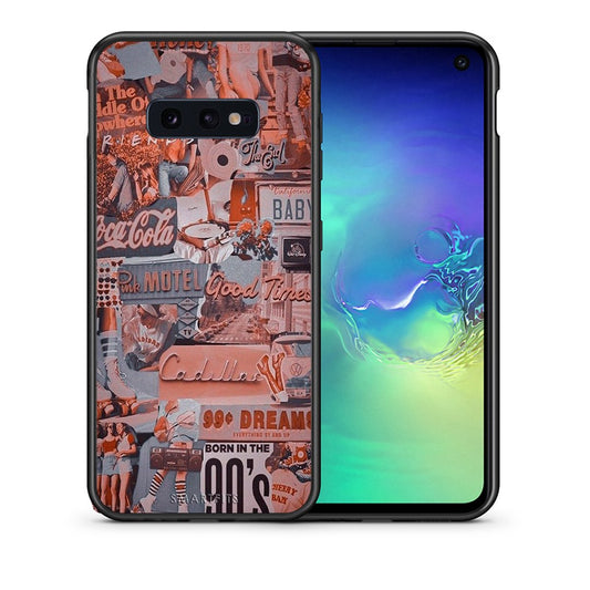 Θήκη Samsung S10e Born In 90s από τη Smartfits με σχέδιο στο πίσω μέρος και μαύρο περίβλημα | Samsung S10e Born In 90s case with colorful back and black bezels