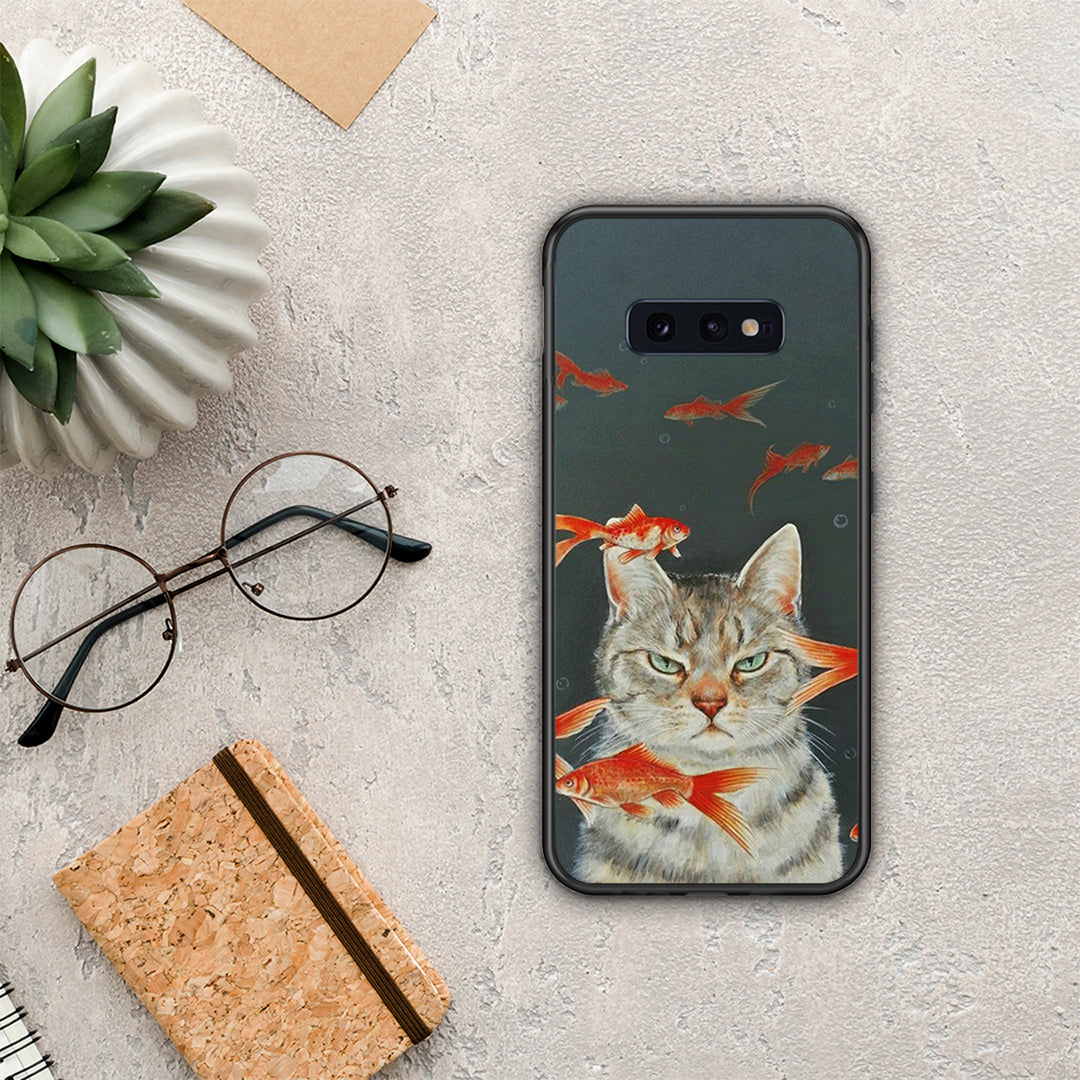 Cat Goldfish - Samsung Galaxy S10e θήκη