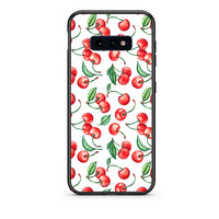 Thumbnail for samsung s10e Cherry Summer θήκη από τη Smartfits με σχέδιο στο πίσω μέρος και μαύρο περίβλημα | Smartphone case with colorful back and black bezels by Smartfits
