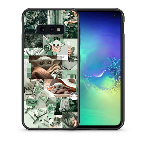 Θήκη Αγίου Βαλεντίνου Samsung S10e Collage Dude από τη Smartfits με σχέδιο στο πίσω μέρος και μαύρο περίβλημα | Samsung S10e Collage Dude case with colorful back and black bezels