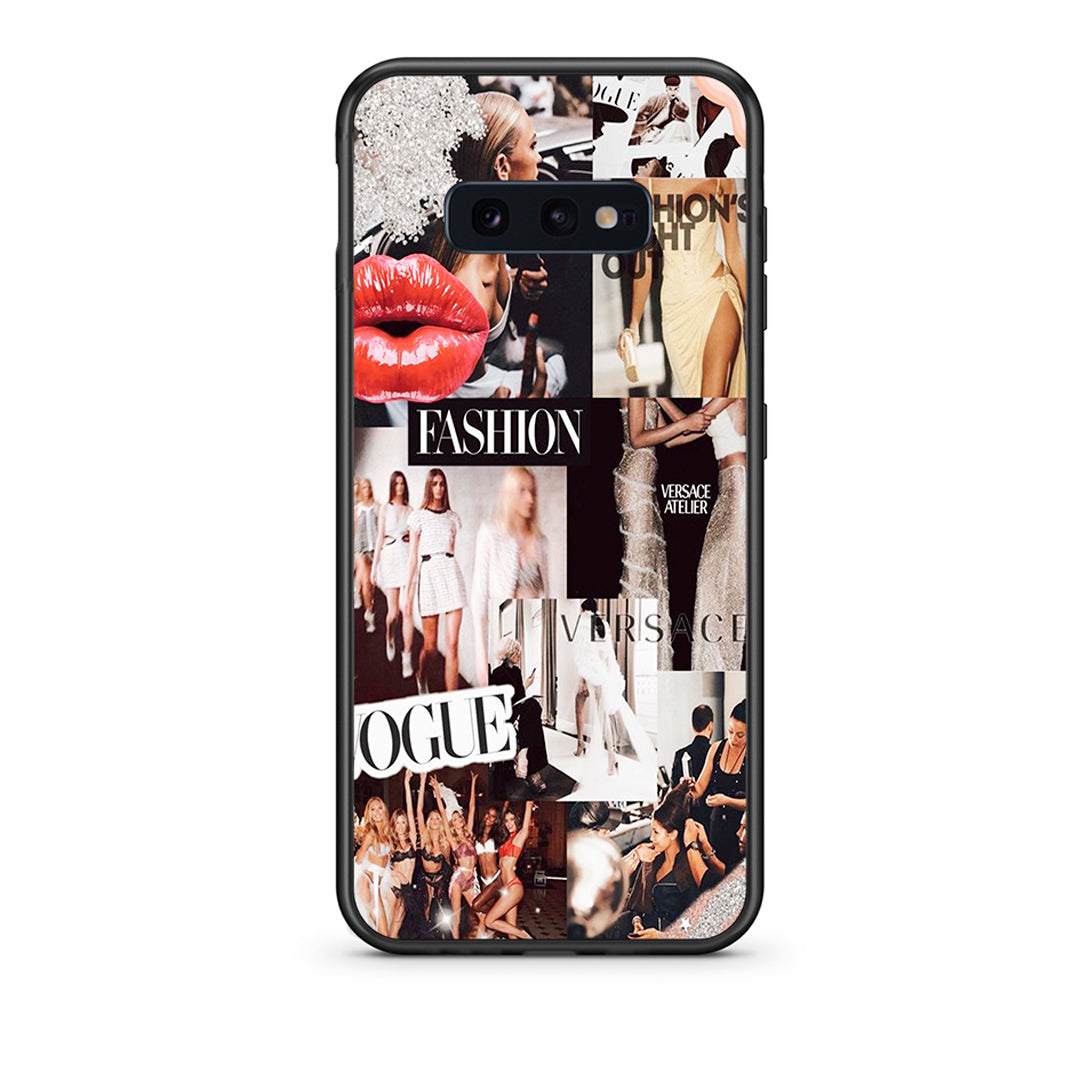 samsung s10e Collage Fashion Θήκη Αγίου Βαλεντίνου από τη Smartfits με σχέδιο στο πίσω μέρος και μαύρο περίβλημα | Smartphone case with colorful back and black bezels by Smartfits