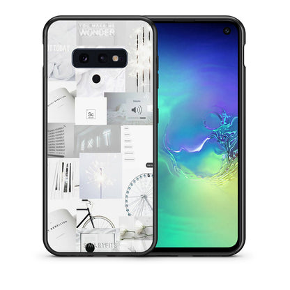 Θήκη Αγίου Βαλεντίνου Samsung S10e Collage Make Me Wonder από τη Smartfits με σχέδιο στο πίσω μέρος και μαύρο περίβλημα | Samsung S10e Collage Make Me Wonder case with colorful back and black bezels