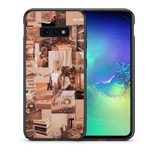 Θήκη Αγίου Βαλεντίνου Samsung S10e Collage You Can από τη Smartfits με σχέδιο στο πίσω μέρος και μαύρο περίβλημα | Samsung S10e Collage You Can case with colorful back and black bezels