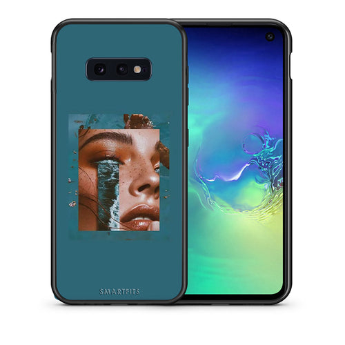 Θήκη Samsung S10e Cry An Ocean από τη Smartfits με σχέδιο στο πίσω μέρος και μαύρο περίβλημα | Samsung S10e Cry An Ocean case with colorful back and black bezels