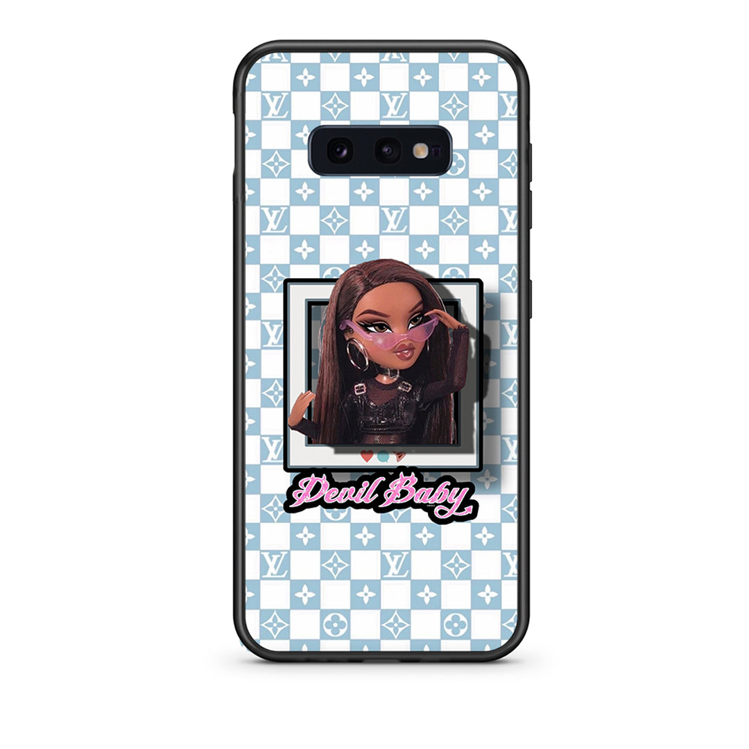 samsung s10e Devil Baby Θήκη Αγίου Βαλεντίνου από τη Smartfits με σχέδιο στο πίσω μέρος και μαύρο περίβλημα | Smartphone case with colorful back and black bezels by Smartfits